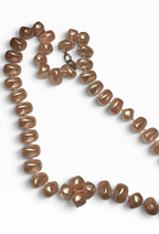 Rose Quartz Graduated Bead Necklace — Vintage Statement Piece
