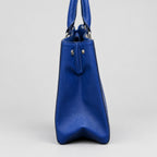 Emma & Sophia Blue Floral Structured Satchel Handbag