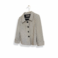Tahari Petite Black & White Check Swing Jacket