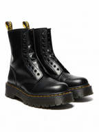 Dr. Martens Jadon Black Leather Platform Combat Boots – Size 6