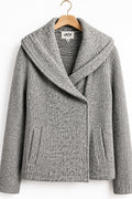 JACK by BB Dakota Heather Grey Asymmetrical Shawl-Collar Jacket — XS (Copy)