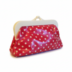 Vintage Eugenie Buchner Red Polka Dot Clutch | Made in Italy