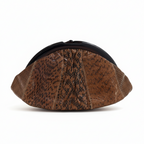 Vintage 1970s MARGOLM Italian Snakeskin Clutch | Bakelite Kiss-Lock