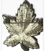 Rhinestone Pavé Maple Leaf Brooch — Vintage Silver-Tone Statement Pin