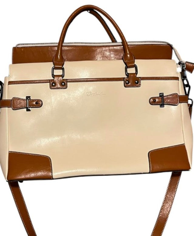This BOSTANTEN women's leather laptop briefcase