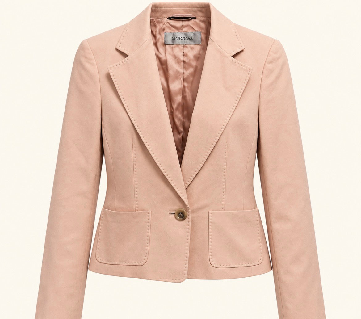 Sportmax Made in Italy Pink Blazer | Size 8