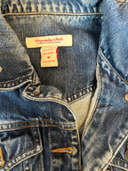 Abercrombie & Fitch Distressed Denim Trucker Jacket | Size Medium