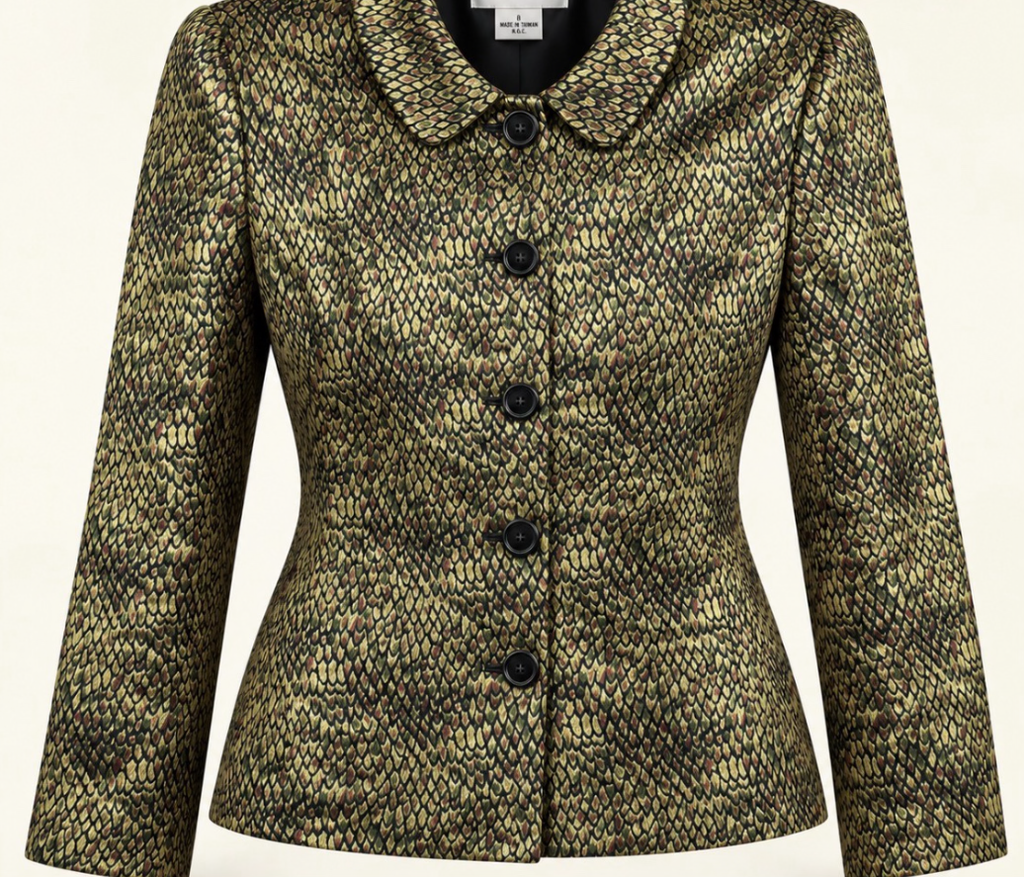 Rafael Vintage Snake Print Jacket