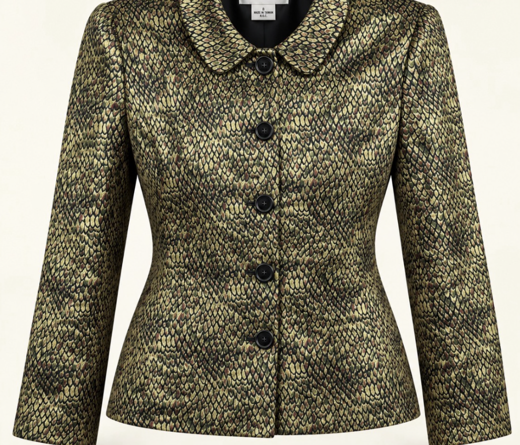 Rafael Vintage Snake Print Jacket