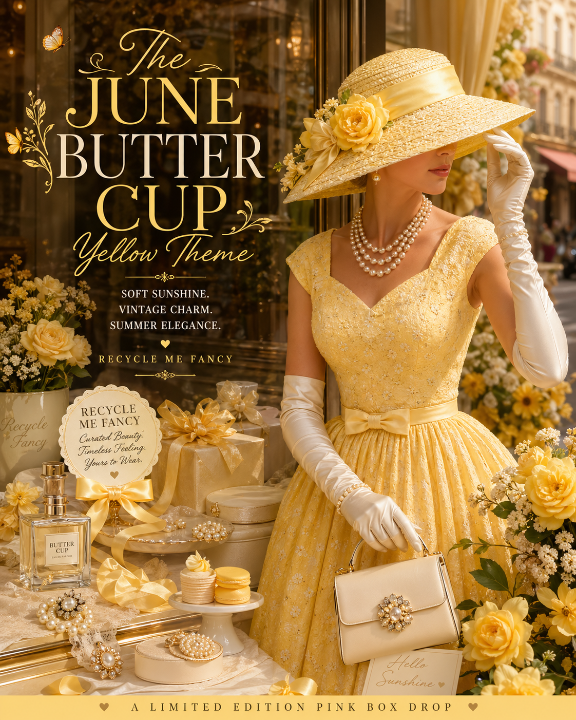 The June Buttercup Fancy — Pink Box Mini Drop