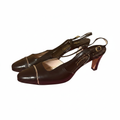 Black Slingback Heels — Square Product Shot