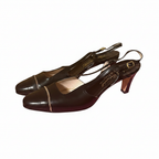 Black Slingback Heels — Square Product Shot