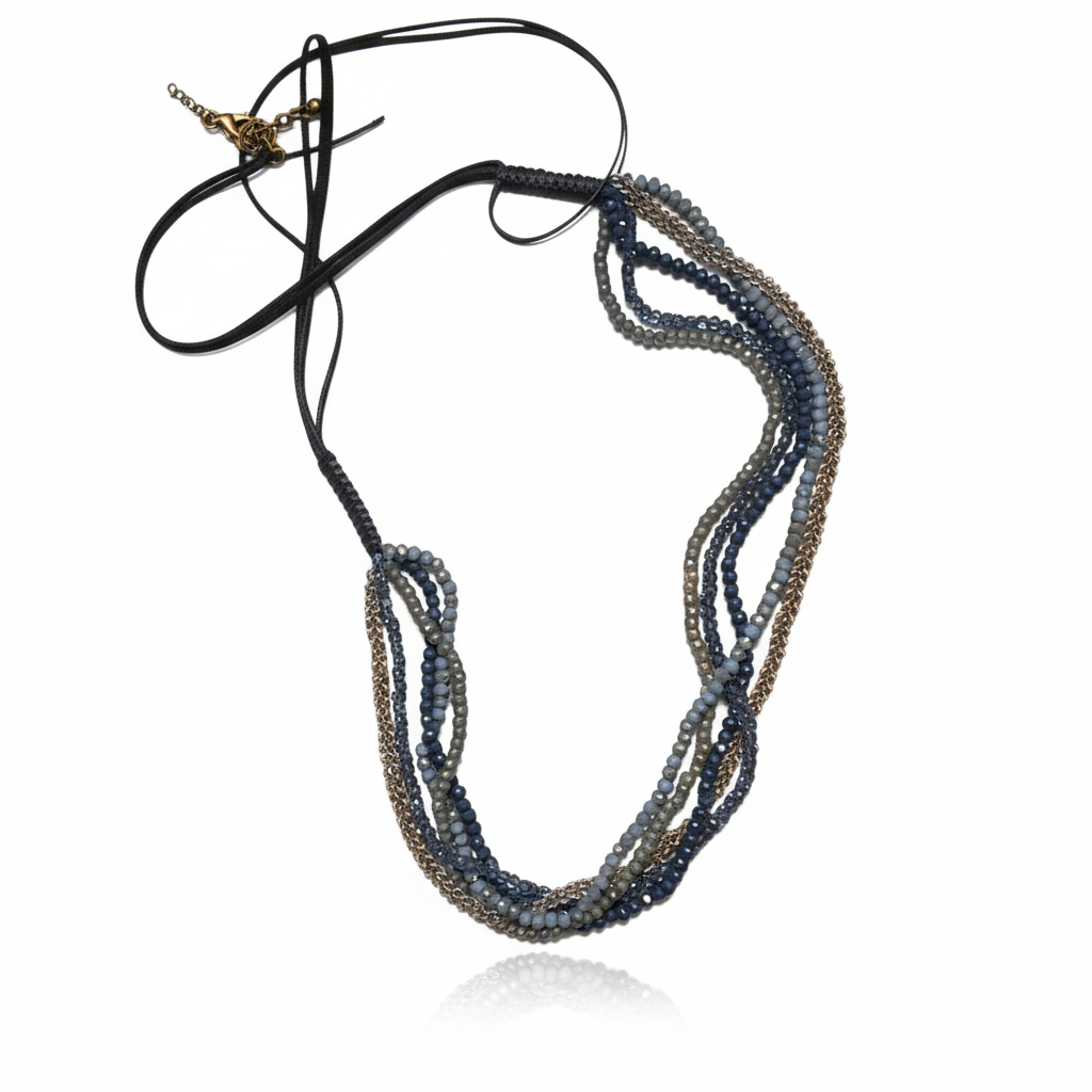 Vintage Multi-Strand Beaded Necklace