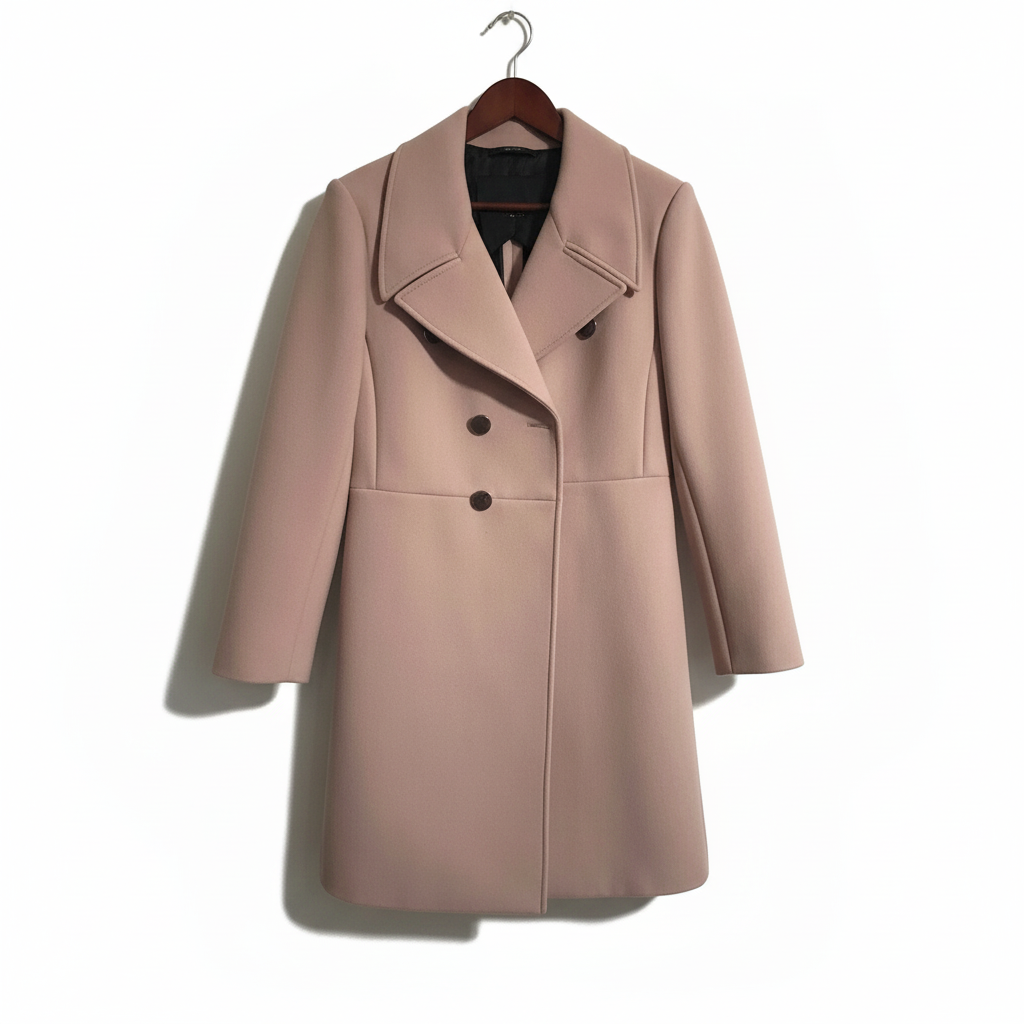 Gucci 2014 Runway Pink Wool Peacoat | Size 42