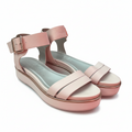 AGL Blush Pink Leather Platform Sandals | Made in Italy | EU 35