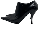 Prada black pointed-toe ankle booties side view