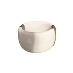 Recycle Me Fancy vintage chunky ivory-tone bangle bracelet with a smooth finish and gold-tone hardware accent