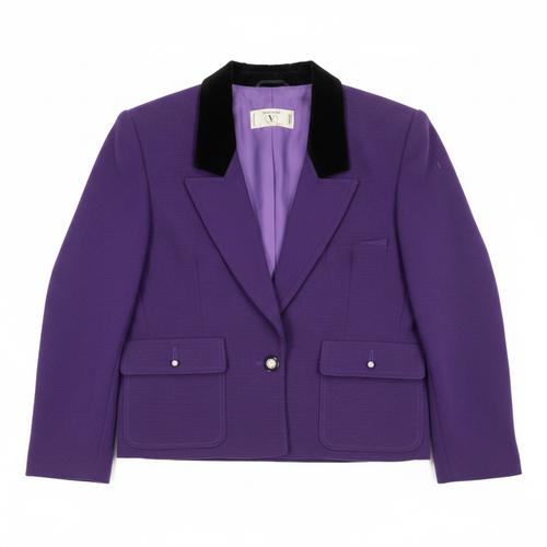 Valentino Purple Blazer — Square Product Shot